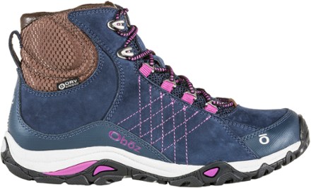 Darn Tough Oboz Sapphire Mid Waterproof Hiking Boots - Womens