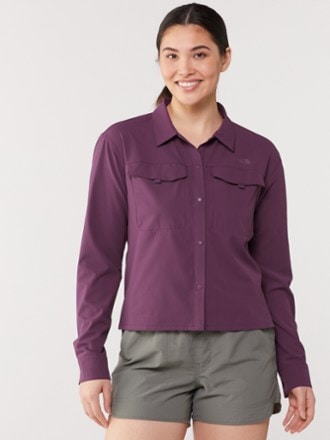 Sun-Protective Fabric Button-Up Shirts