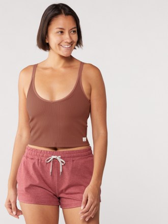 Vuori Rib Crop Tank Top - Women's 1