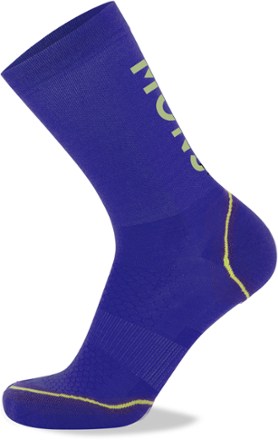 Mons Royale Atlas Crew Bike Socks - Ultra Blue 0