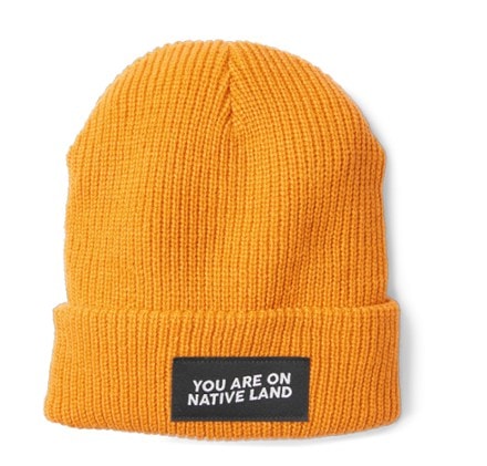 Urban Native Era You Are On Native Land Winter Ribbed Beanie 0