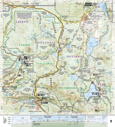 National Geographic Pacific Crest Trail Topographic Map Guide: Lassen and Shasta 2