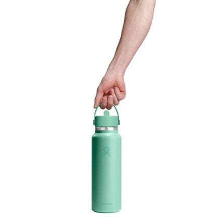 Hydro Flask Wide-Mouth Vacuum Water Bottle with Flex Straw Cap - 40 fl. oz. 2