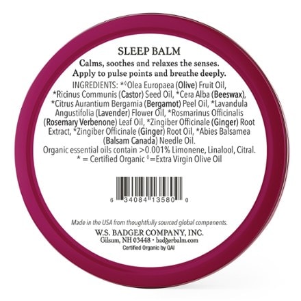 Badger Sleep Balm - 2 oz. 1
