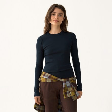 Hikerkind Ribbed Merino Long-Sleeve T-Shirt - Women's 0