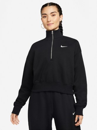 Nike Phoenix Fleece Oversize Half-Zip Crop Sweatshirt - Women's