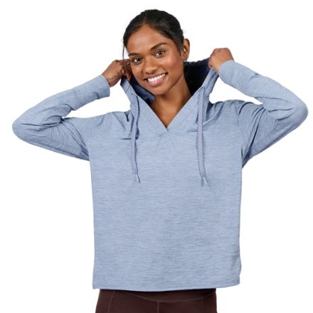 Free Country Cloud Knit V-Neck Hoodie - Women's 3
