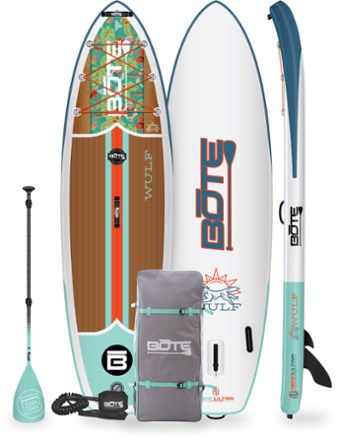 Bote Wulf Inflatable Stand Up Paddle Board with Paddle - 10'4" 0