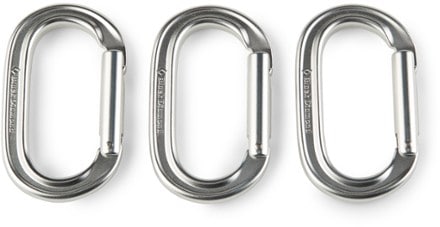 Black Diamond Oval Carabiner - Package of 3 Product image (Polished)