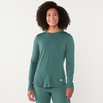 REI Co-op Heavyweight Merino Long-Sleeve Base Layer Crew Top - Women's 1