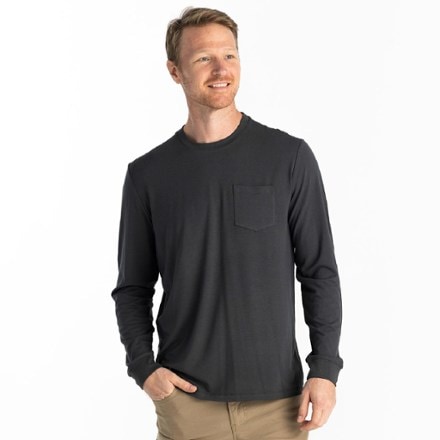 Free Fly Flex Long-Sleeve Pocket Tee - Men's 0