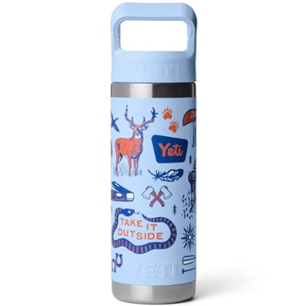 YETI Rambler Vacuum Water Bottle with Straw Cap - 18 fl. oz. 1