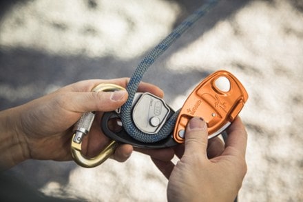 Petzl GRIGRI + Belay Device In Use (Orange)