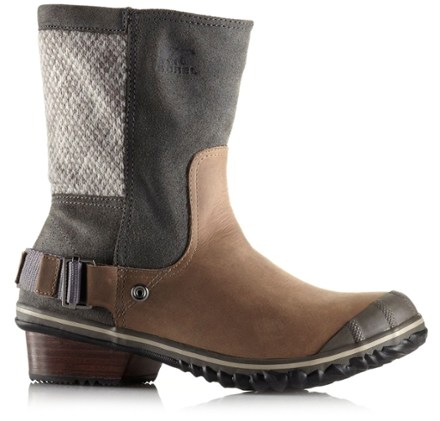 women's sorel slimshortie waterproof leather boots