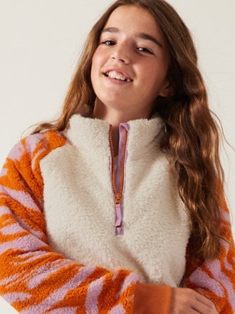Athleta So Snug Sherpa Half-Zip Pullover - Girls' 3