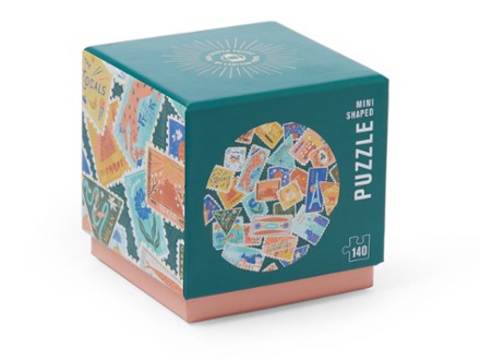 Lantern Press Well Traveled Mini Shaped Puzzle 0