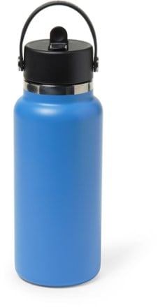 Hydro Flask Wide-Mouth Vacuum Water Bottle with Flex Straw Cap - 32 fl. oz. Back view