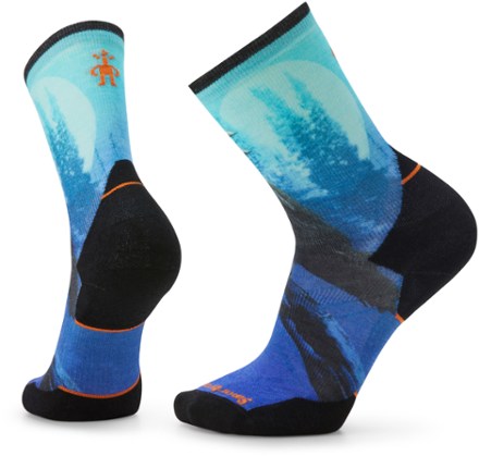 Smartwool Athlete Edition Run Raven Print Crew Socks - Men's 0