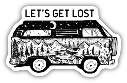 Stickers Northwest Let's Get Lost Bus Scene Sticker 0