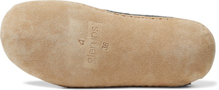 glerups Model B Slip-On Slippers - Women's Sole view (Charcoal)