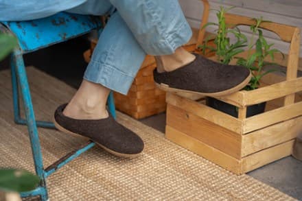 glerups Model B Slip-On Slippers - Men's 10