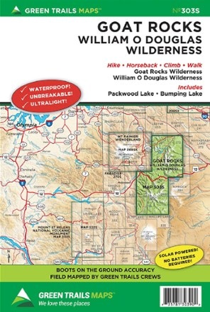 Green Trails Map 303S - Goat Rocks - William O. Douglas Wilderness Map 0