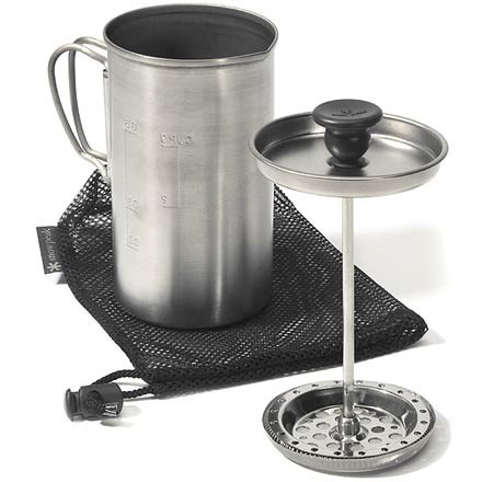 french press, camping, coffee, make coffee, outdoors, backcountry