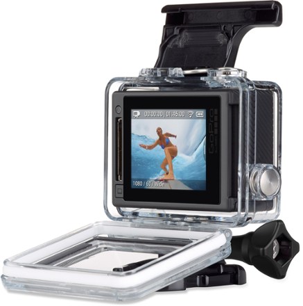 shown in standard housing open