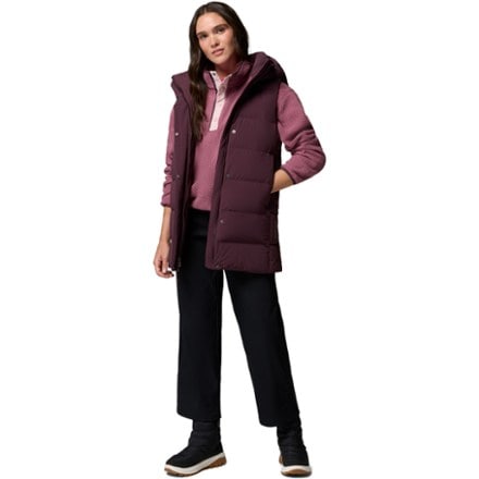 Columbia Amaze Puff Mid Hooded Down Vest - Women's 2