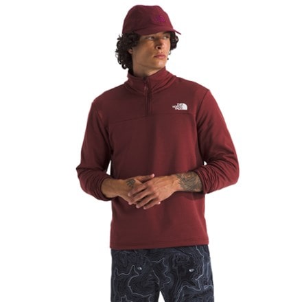The North Face Cedar Trail Grid Fleece Quarter-Zip Pullover - Men's 1