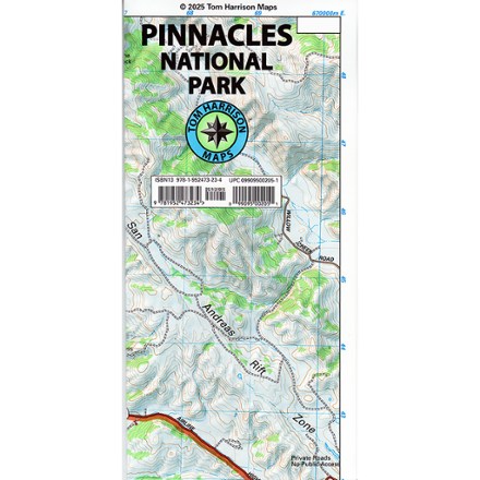Tom Harrison Cartography Pinnacles National Park Map 0