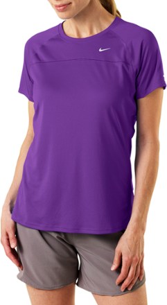 nike miler t shirt purple