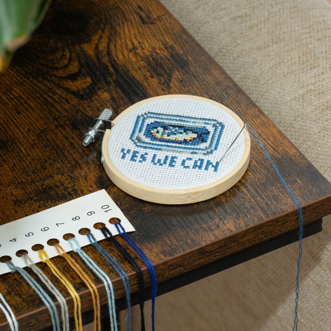 Location Image for Sardine Mini Cross-Stitch Embroidery Kit