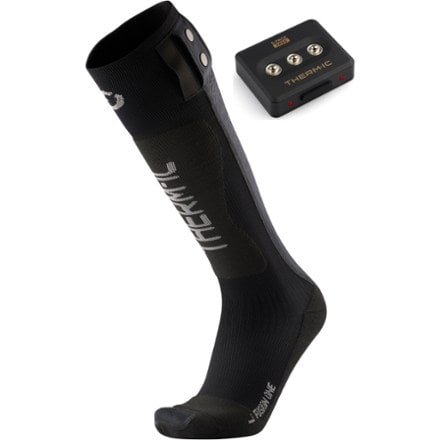 Therm-ic Heat Fusion One Socks + S-Pack 2400 Batteries 3