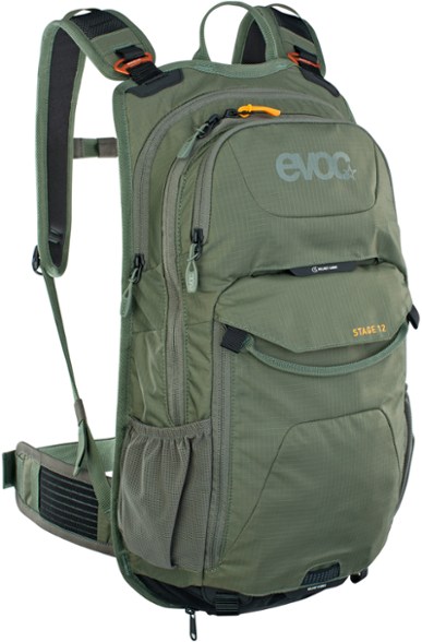 dark olive EVOC Stage 12 Pack for mountain biking