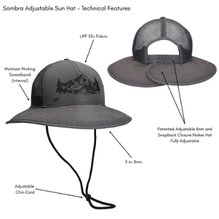 CTR Sombra Adjustable Sun Hat 3