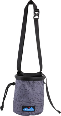 KAVU Peak Seeker Chalk Bag - Black Topo 1