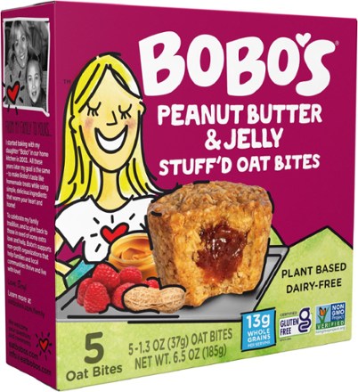 Bobo's Oat Bars Peanut Butter & Jelly Stuff'd Oat Bites - 5 Servings 1