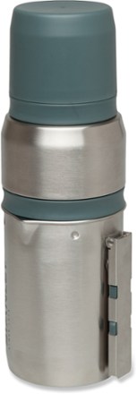 Liquid Savvy 32 oz Insulated Water Bottle with 3 lids - Stainless Stee