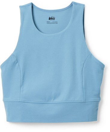 Buy 2 for $60 | Milla High Neck Rib Shelf Bra Tank