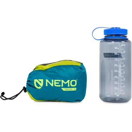 NEMO Tracer Sleeping Bag Liner 32 fl. oz. water bottle for scale (not included)