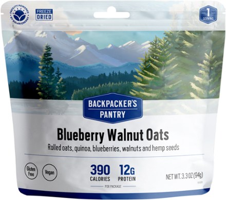 Backpacker's Pantry Hot Blueberry, Walnut, Oats & Quinoa Cereal - 1 Serving 0