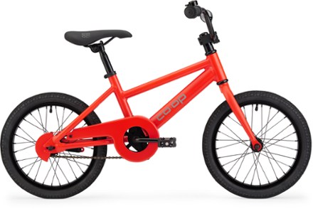 Co-op Cycles REV 16 Kids' Bike Training wheels off (Red Spark)