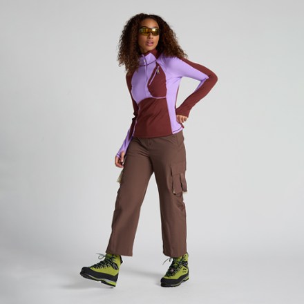n rei SENIQ Joytrek Grid Fleece Zip-Neck Pullover - Women's | REI Co-op