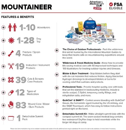 Adventure Medical Kits Mountain Series Mountaineer Medical Kit 7
