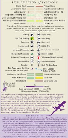 Purple Lizard Maps Moshannon-Quehanna Pennsylvania Map - 2nd Edition 1