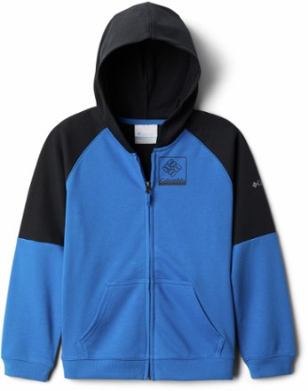 Columbia Branded French Terry Full-Zip Hoodie - Bright Indigo/Black - Kids' 0