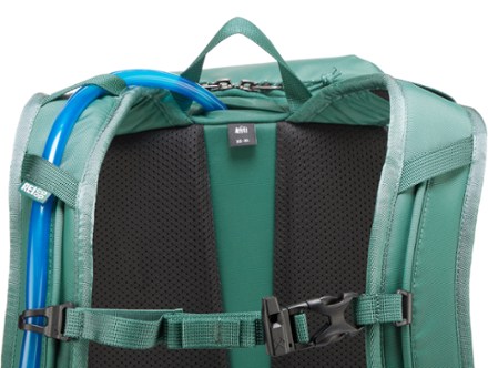 REI Co-op Ruckpack 18 Pack Hydration port and tube routing (reservoir and tube not included)