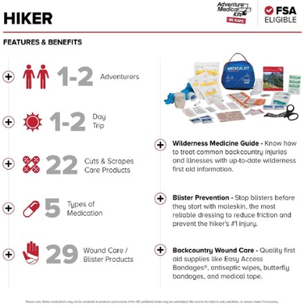 Adventure Medical Kits Mountain Series Hiker Medical Kit 9