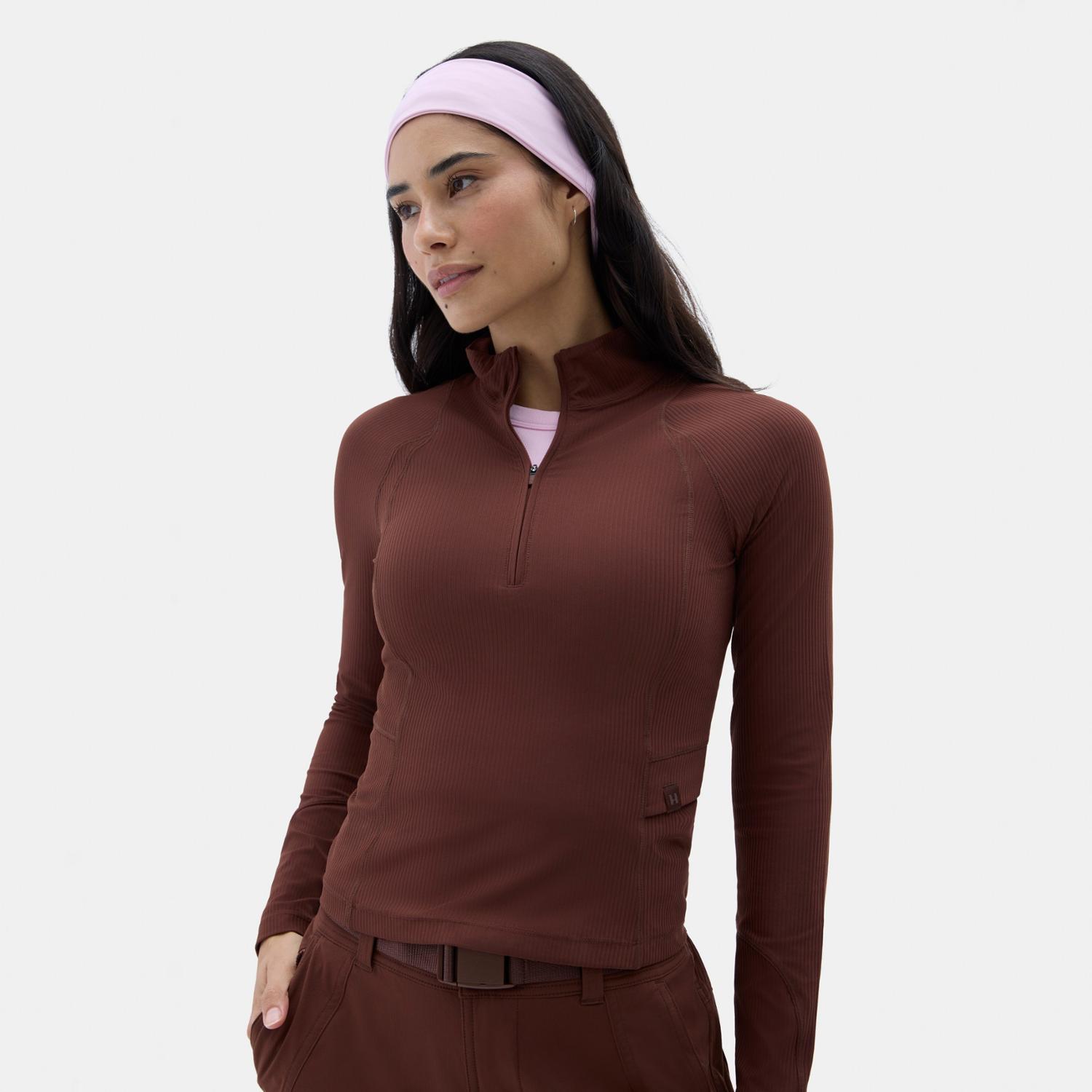 Julie Ribbed Quarter-Zip Top - Women's